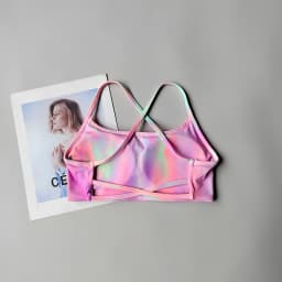 Beauty Back Sports Bra Women Seamless Halter Top High Support Push-up Open Back Gym Wear Fitness Yoga Workout Underwear Top