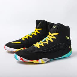 KAIMATE Boy Girl Small Size 32-38 Sambo Sneakers Mid Cut Professional Boxing Wrestling Shoes Anti Slip Gym Training Shoes