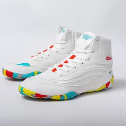 KAIMATE Boy Girl Small Size 32-38 Sambo Sneakers Mid Cut Professional Boxing Wrestling Shoes Anti Slip Gym Training Shoes
