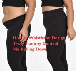 Nepoagym Tummy Control Yoga Leggings Pockets,No Front Seam Sports leggings,Hidden Scrunch,High Waisted 25 Inch 7/8 Plus Size