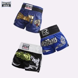 ANOTHERBOXER Men's Muay Thai Shorts, Quick-Dry MMA Kickboxing Boxing Trunks Women Child Premium Fighting Thaiboxing Shorts