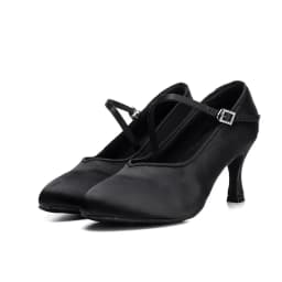 Women Dance Shoes Modern Classic Tango Jazz Standard Ballroom Latin Dance Shoes Black/Brown/Pink Satin Heeled 5/7cm