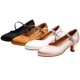 Women Dance Shoes Modern Classic Tango Jazz Standard Ballroom Latin Dance Shoes Black/Brown/Pink Satin Heeled 5/7cm