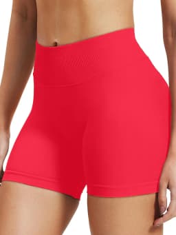 High stretch hip lifting fitness yoga shorts with peach hips and no awkward lines, Pilates medium intensity training shorts
