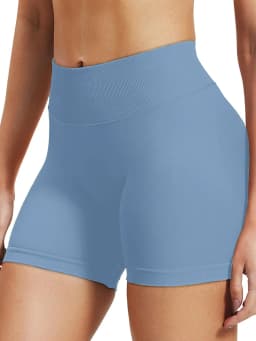 High stretch hip lifting fitness yoga shorts with peach hips and no awkward lines, Pilates medium intensity training shorts