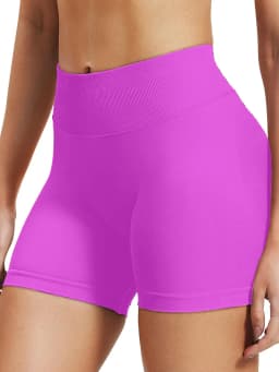 High stretch hip lifting fitness yoga shorts with peach hips and no awkward lines, Pilates medium intensity training shorts