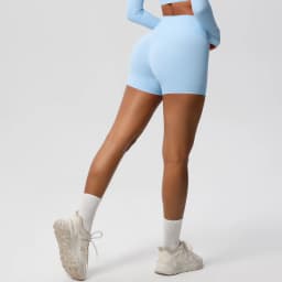 Woman's Yoga Fitness Shorts Push Up Running Cycling Peach Butt Yoga Pants Sports High Waist Quick Drying Legging Gym Shorts