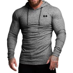 Autumn Breathable Quick Dry Knitted Hooded Shirt Men Fitness Sport Long Sleeve Hoodie Gym Bodybuilding Muscle Slim Fit Pullovers