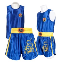 Muay Thai Shorts MMA T Shirt Kungfu Wushu Clothing Martial Arts Sanda Rashguard Boxing Pants Men Women Kids Performance Costume