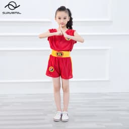Muay Thai Shorts MMA T Shirt Kungfu Wushu Clothing Martial Arts Sanda Rashguard Boxing Pants Men Women Kids Performance Costume