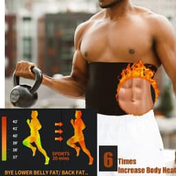 1Pcs Waist Cincher Sauna Sweat Belt for Men, Neoprene-Free Waist Trimmer, Slimming Workout Body Shaper Belly Wrap