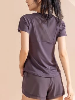 New summer sports T-shirt quick drying mesh fitness cycling running top repair thin yoga wear women short sleeve