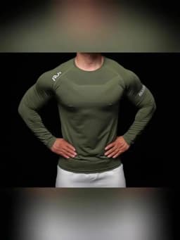 Men Running T-shirt Jogging Tracksuit Athletic Shirt Compression Long Sleeves Sport Tees Gym Fitnes Muscle Fit Shirt