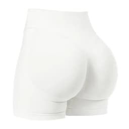 4.5''Shorts Seamless Low Ribbed Waistband Gym Shorts Scrunch Bum Yoga Shorts Booty High Stretch Running Bike Shorts