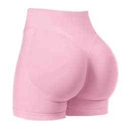 4.5''Shorts Seamless Low Ribbed Waistband Gym Shorts Scrunch Bum Yoga Shorts Booty High Stretch Running Bike Shorts