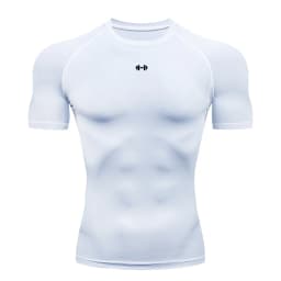 Tight Men Sport T-shirt Quick Dry Bodybuilding Running Shirt Short Sleeve Compression Top Gym T Shirt Men Fitness Rashgard