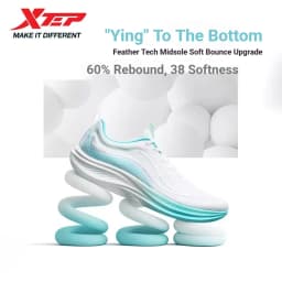 Xtep Light Wing 5.0 For Men Lightweight Summer Beathable Comfort Rubber Anti-Slip Outsole Commuting Running Shoes 874219110010