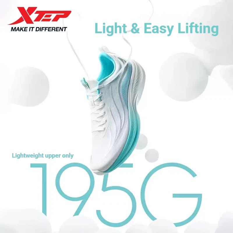Xtep Light Wing 5.0 For Men Lightweight Summer Beathable Comfort Rubber Anti-Slip Outsole Commuting Running Shoes 874219110010