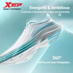 Xtep Light Wing 5.0 For Men Lightweight Summer Beathable Comfort Rubber Anti-Slip Outsole Commuting Running Shoes 874219110010
