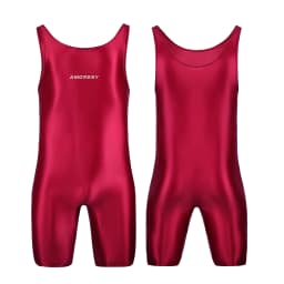 AMORESY satin smooth men's jumpsuit silk smooth surfing suit yoga sportswear vest five part jumpsuit