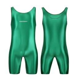 AMORESY satin smooth men's jumpsuit silk smooth surfing suit yoga sportswear vest five part jumpsuit
