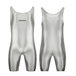 AMORESY satin smooth men's jumpsuit silk smooth surfing suit yoga sportswear vest five part jumpsuit