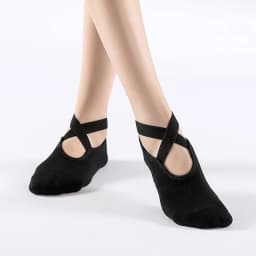 Women High Quality Breathable Yoga Socks Silicone Non-Slip Bandage Pilates Sock Ladies Ballet Dance Fitness Workout Cotton Socks