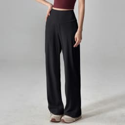 Women's High Quality Pants With Pockets High Waist Stretch Loose Sweatpants Nake-Feeling Sports Leisure  Yoga Workout Pants