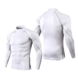 Sport T-shirt Men Compression Running Shirt Elastic Long Sleeve Fitness Athletic Top Gym Workout Undershirt Sportwear