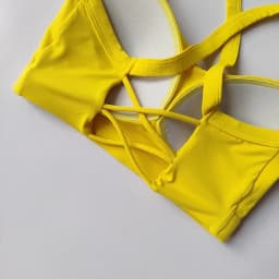 Women's Solid Color Yoga Underwear Fitness Bra Soft Cross Back Push-Up Gym Sports Top with Chest Pad Yoga Vest Sport Crop Top