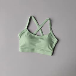Women's Solid Color Yoga Underwear Fitness Bra Soft Cross Back Push-Up Gym Sports Top with Chest Pad Yoga Vest Sport Crop Top