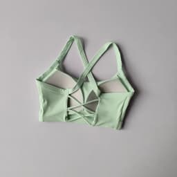 Women's Solid Color Yoga Underwear Fitness Bra Soft Cross Back Push-Up Gym Sports Top with Chest Pad Yoga Vest Sport Crop Top