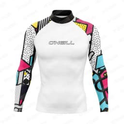 New Men's Rash Guards Swimsuit Long Sleeve Surf Swimming T-shirt Beach UV Protection Swimwear Lycra Skin Surfing Diving Clothing