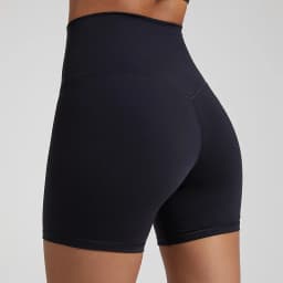 Buttery Soft Stretch Nylon Yoga Biker Shorts No Front Seam High Waist Y-shape Butt Lifting Sport Workout Gym Shorts For Women