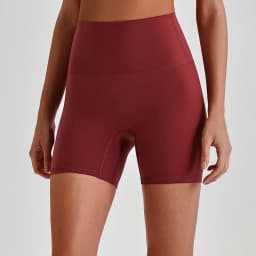 Buttery Soft Stretch Nylon Yoga Biker Shorts No Front Seam High Waist Y-shape Butt Lifting Sport Workout Gym Shorts For Women