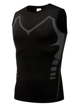 Men Sports Vest,quick Drying Moisture Absorption Breathable Base Fitness Compression Clothes,digital Print Sleeveless Sweatshirts for Basketball Training Running Cycling