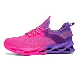 Hot Sale Summer Pink Casual Sneakers Women Men Blade Shoes Big Size 46 Light Breathable Running Shoes Men Mesh Sports Sneakers