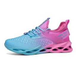 Hot Sale Summer Pink Casual Sneakers Women Men Blade Shoes Big Size 46 Light Breathable Running Shoes Men Mesh Sports Sneakers