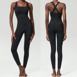 One Piece Gym Running Suit Women Stretch Soft Slim Fit Yoga Jumpsuit Breathable Super Stretch Workout Clothes Female Sportswear