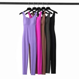 One Piece Gym Running Suit Women Stretch Soft Slim Fit Yoga Jumpsuit Breathable Super Stretch Workout Clothes Female Sportswear