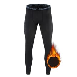 New Men's Pro Basketball Football Running Sports Fitness Training Leggings High Stretch Bottoming Autumn Winter Fleece Trousers