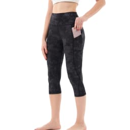Women's High Waist Yoga Pantyhose with Pockets Tummy Tightening Sweatpants (Non-See-Through) Sports Fitness Running Pantyhose