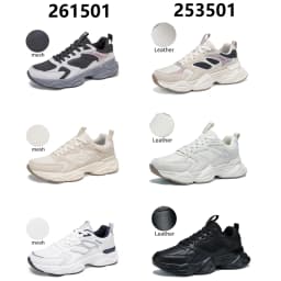 Baasploa Women Walking Sneakers Comfort Leather Mesh Casual Shoes Female Solid Color Fashion Sport Shoes Non-Slip Hight Increase