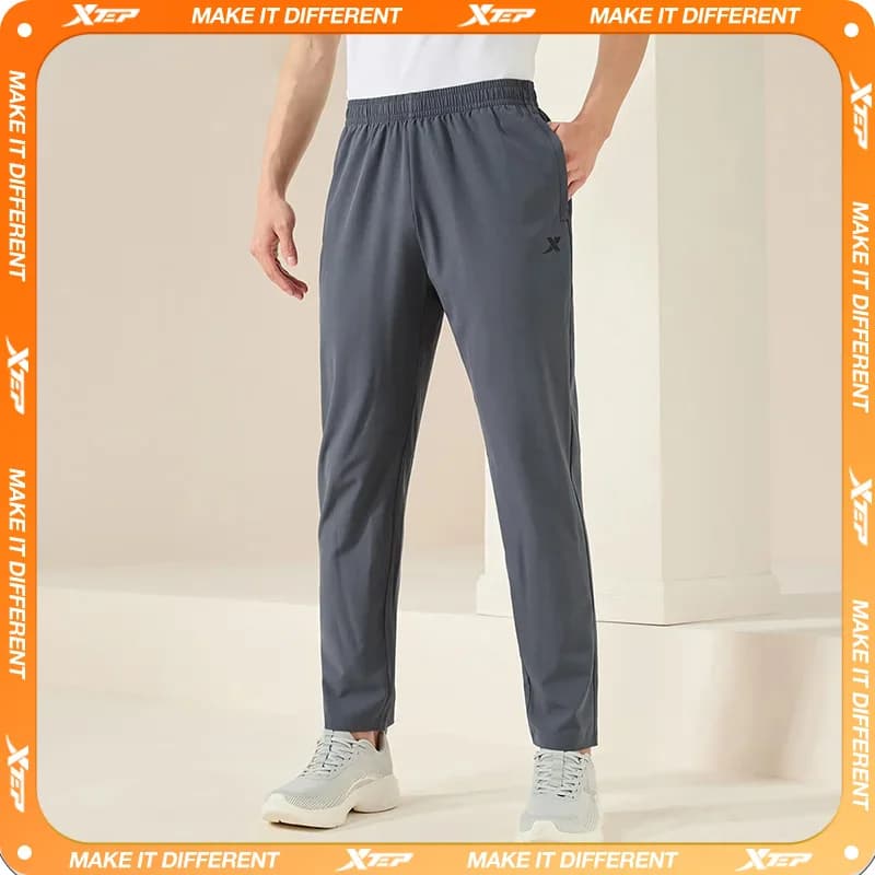 Xtep Woven Track Pants For Men Summer Soft Men's Sweatpants Sporty Breathable Comfortable Outdoor Bottoms 876229980168