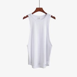 Grey Men's Sleeveless Tank Top Fitness Clothing Sportswear Gym Stringer Bodybuilding Undershirt Fashion Vest for Men