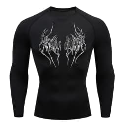 New Summer Running T-Shirt Men Short Sleeve Compression Shirt Gym Sports Top Black Quick Dry Breathable MMA Fitness Clothing