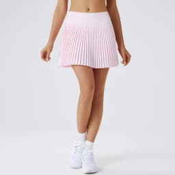 Sexy Fitness Yoga Shorts Dancing High Waist Women Tennis Pleated Skirt with Inner Lining High Waist Double Layer Design Sport