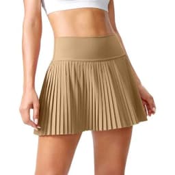 Sexy Fitness Yoga Shorts Dancing High Waist Women Tennis Pleated Skirt with Inner Lining High Waist Double Layer Design Sport