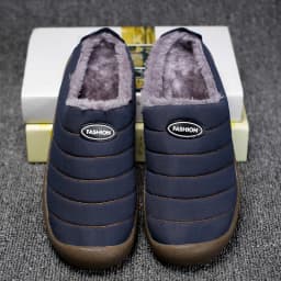 Men's Winter Warm Cotton Mop with Soft Sole and Thick Cotton Winter Boots, Indoor and Outdoor Couple's New 2025 Casual Shoes