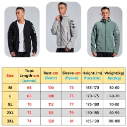 Mens Casual Jacket Sports Zipper Solid Printing Run Hooded Outdoor Fitness Training Long Sleeves Man Streetwear Fashion Coat